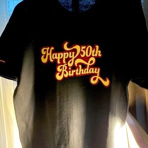 50 th birthday T-shirt customization to your liking